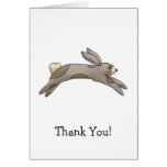 Spring Things · Grey Bunny Greeting Card