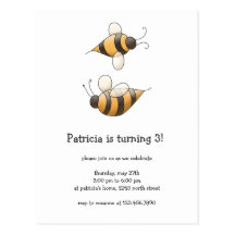 Spring Time · Bees Post Card