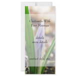 Spring Time!  Crocus Bud Custom Rack Cards