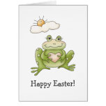 Spring Time · Frog Greeting Card