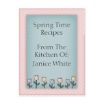 Spring Time Recipe Cards Post Card