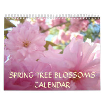 SPRING TREE BLOSSOMS Calendar Pink Blossom