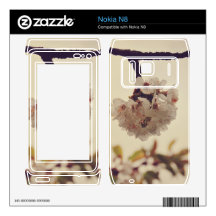 Spring tree flowers skin for nokia n8