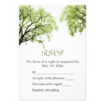 Spring Trees 2 - RSVP Card