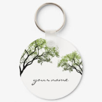 Spring Trees Keychain by AJsGraphics Spring Trees Keychain