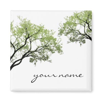 Spring Trees Magnet by AJsGraphics