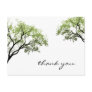 Spring Trees Silhouette Postcard