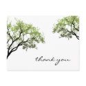 Spring Trees Silhouette Postcard by AJsGraphics Spring Trees Silhouette Postcard