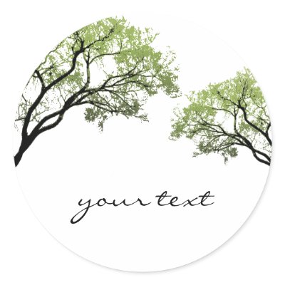 Spring Trees Sticker by AJsGraphics