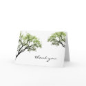 Spring Trees Thank You Card by AJsGraphics Spring Trees Thank You Card