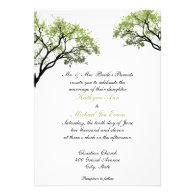 Spring Trees Wedding Invitation