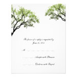 Spring Trees Wedding Invitation RSVP