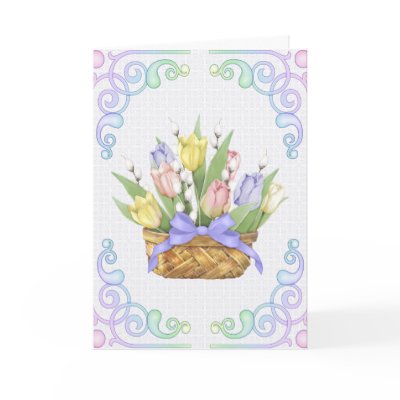 Spring Tulip Basket Card by Spice
