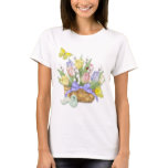 Spring Tulip Basket t-shirts