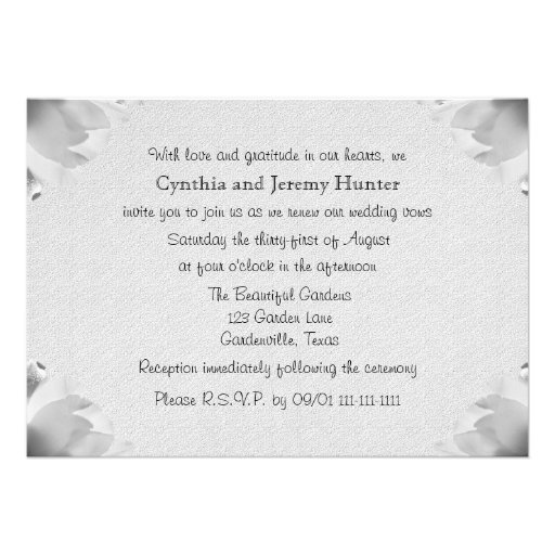 Spring Tulip Vow Renewal Invitation