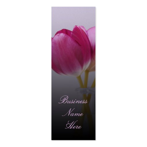 Spring Tulips Bookmark Business Cards (front side)