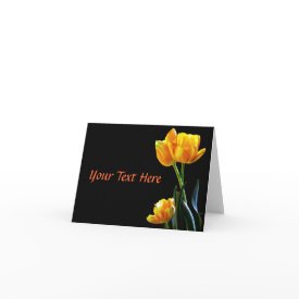 Spring Tulips Elegant Note Cards card