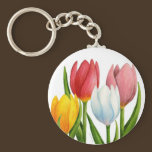 Spring Tulips Keychain keychains