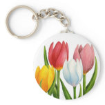 Spring Tulips Keychain
