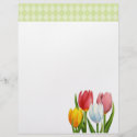 Spring Tulips Letterhead letterhead