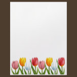 Spring Tulips Letterhead letterhead