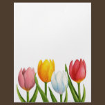 Spring Tulips Letterhead letterhead