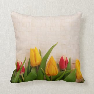 Spring Tulips Pillow