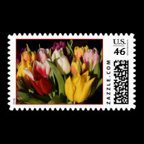 Spring Tulips postage by kokobaby Spring Tulips postage