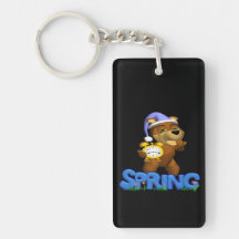 Spring Up 2 Rectangle Acrylic Keychain