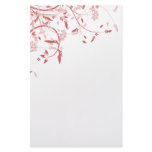 Spring Vine & Birds & White Stationary stationery