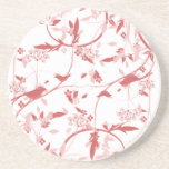Spring Vines and Birds Companions Beverage Coaster coasters