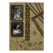 Spring Vintage Greeting Card