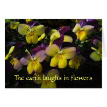 Spring Viola Earth Day Card
