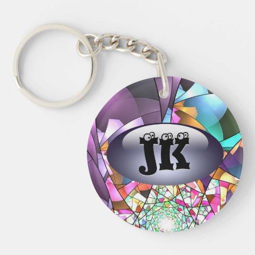 Spring weather Key Chain Round Acrylic Key Chain