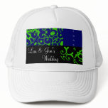Spring Wedding Black & Blue Hat - Customizable