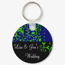 Spring Wedding Black & Blue Keychain -Customizable by WeddingsBest Spring Wedding Black & Blue Keychain -Customizable
