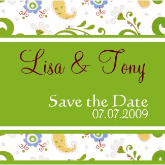 Spring Wedding - Customized magnet