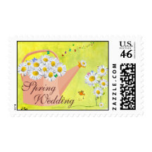 Spring Wedding Daisies Postage