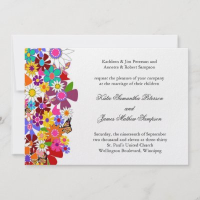 Spring Wedding Invitation by colourfuldesigns