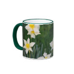 Spring White & Yellow Daffodils Coffee Mugs