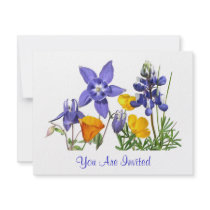 Spring Wildflowers Invitation Customizable
