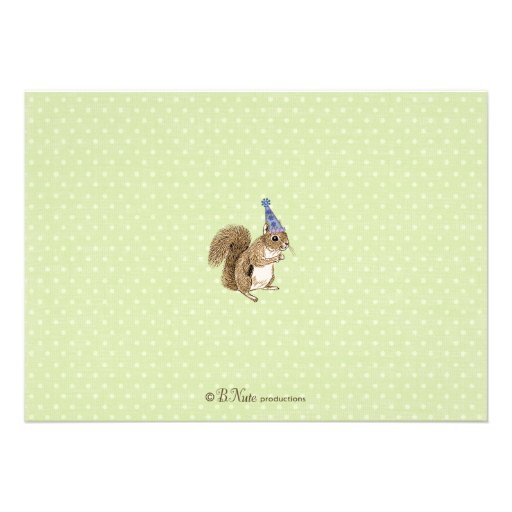 Spring Woodland Animal Party Invitation