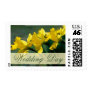 Spring yellow daffodils stamp
