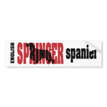 Springer Spaniel Bumper Sticker bumper stickers by DDGraphix Springer Spaniel Bumper Sticker bumper stickers