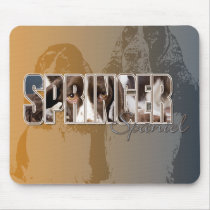 Springer Spaniel Eyes mousepad