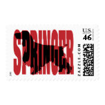Springer Spaniel silhouette postage