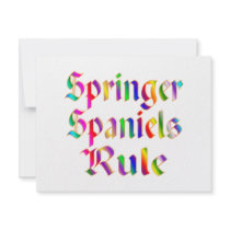 Springer Spaniels Rule invitations by TLArnold4 Springer Spaniels Rule invitations