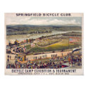 Springfield Bicycle Club Vintage Poster Art posters