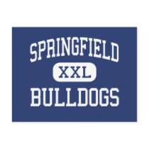 Springfield Bulldogs Middle Springfield postcards by customteamsportswear Springfield Bulldogs Middle Springfield postcards