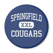 Springfield - Cougars - High - Springfield magnets by customteamsportswear Springfield - Cougars - High - Springfield magnets